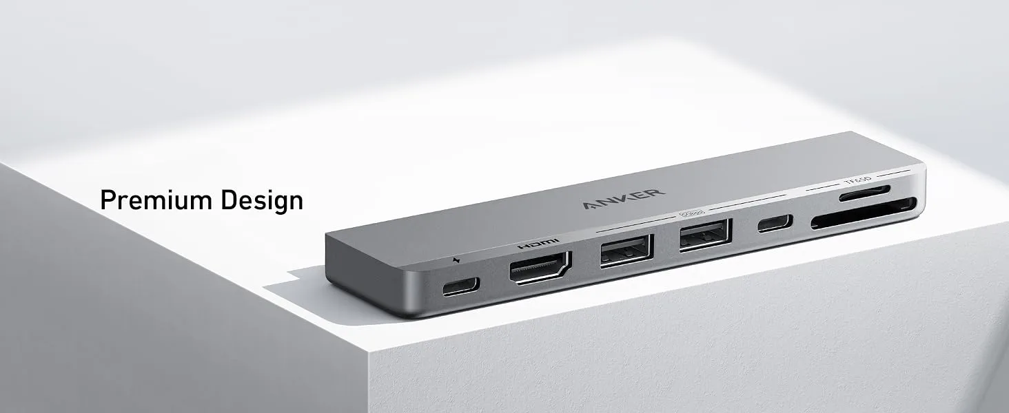 هاب دیتا 7 پورت انکر برای مک بوک Anker 547 USB-C Hub 7-in-2 A8354