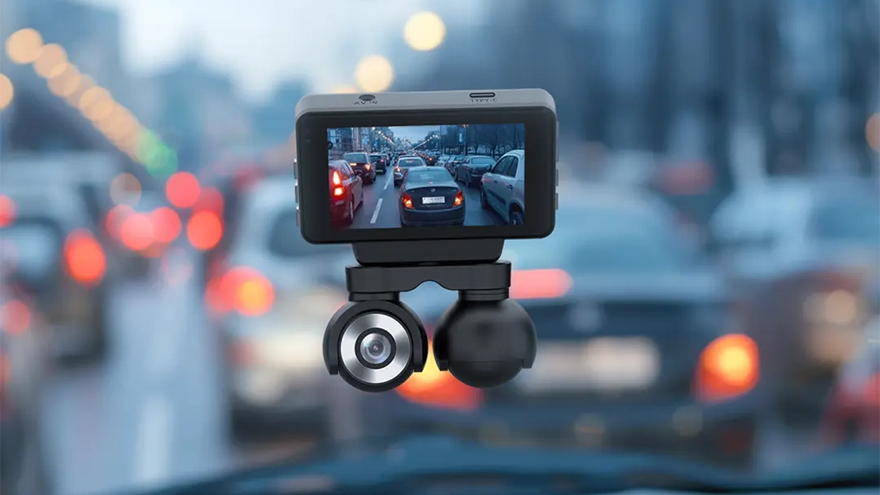 دوربین ثبت وقایع پاورولوژی Powerology Dual Lens Dash Camera CAM108