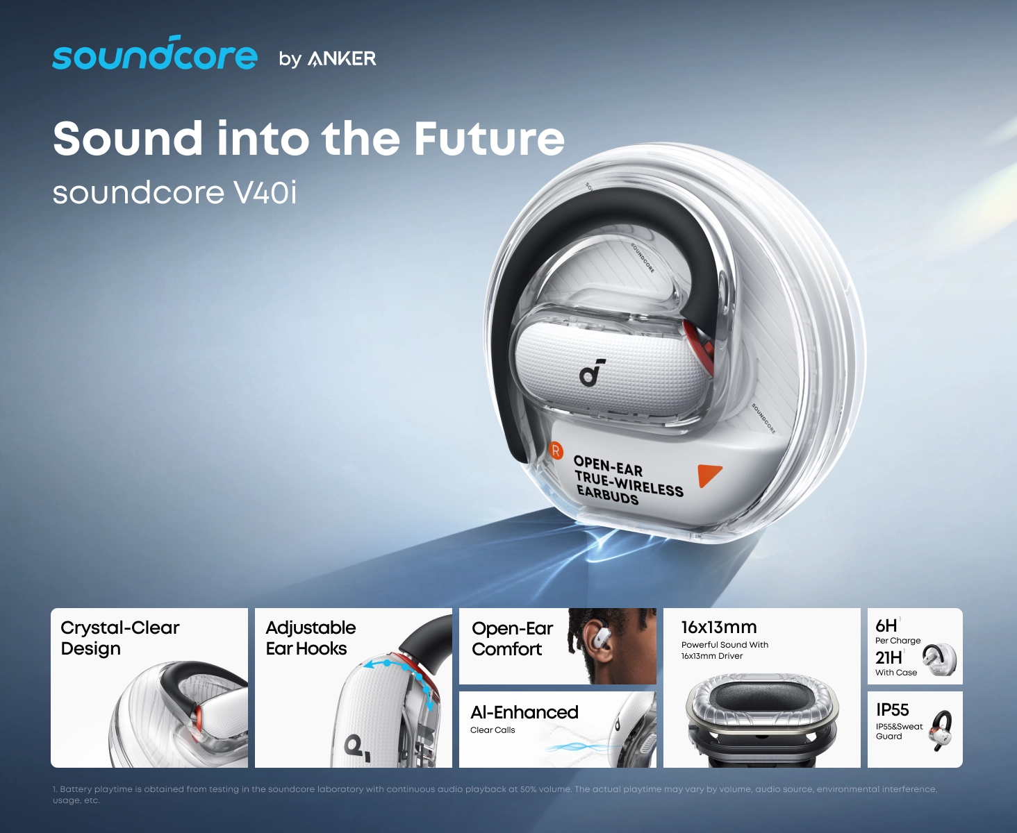 هدفون بی سیم انکر Anker Soundcore V40i A3878