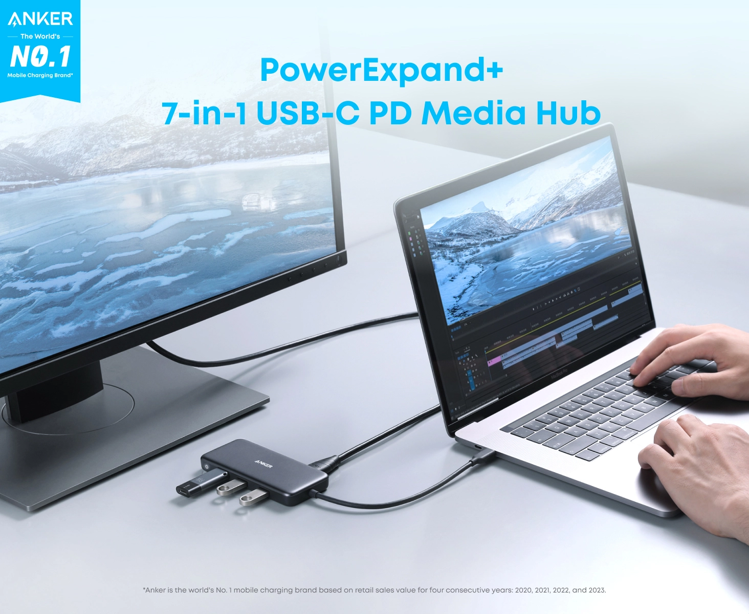 هاب دیتا 7 در 1 انکر Anker 341 USB-C Hub 7-in-1 A8346