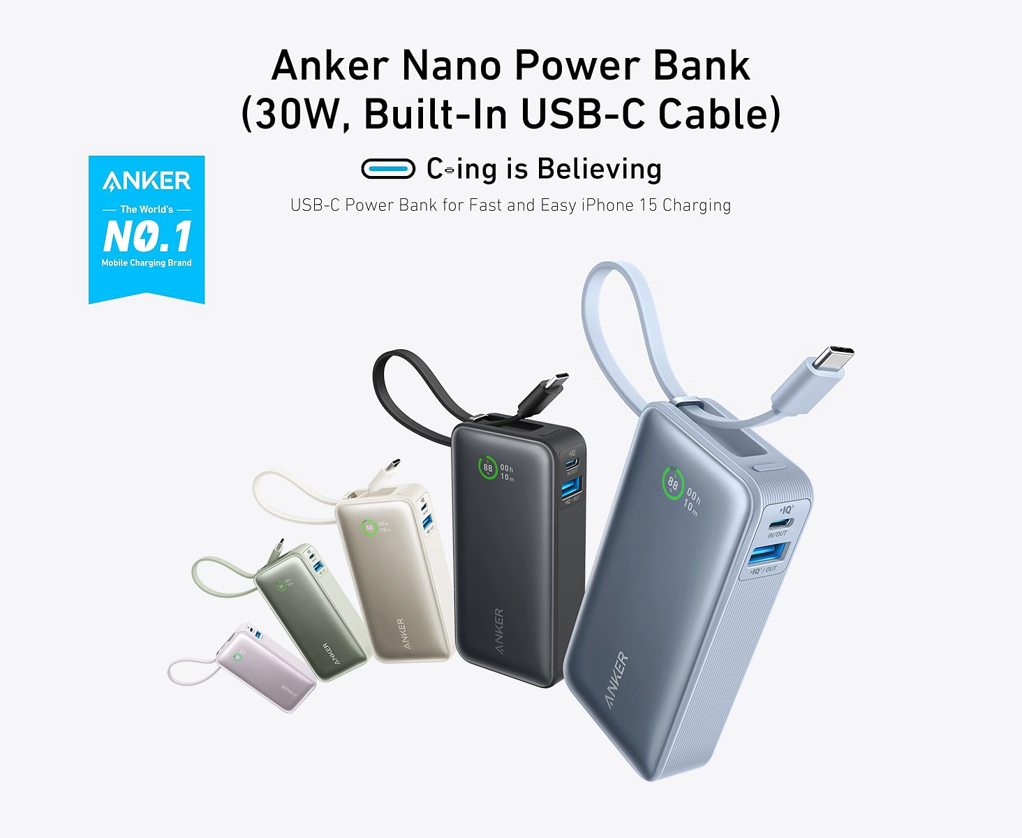 Anker Nano Power Bank 30W A1259