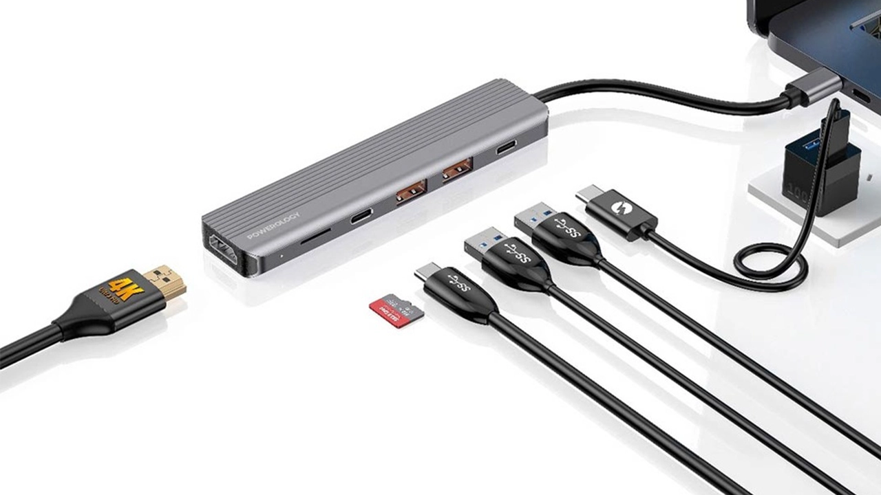 Powerology 6-in-1 USB-C Hub 