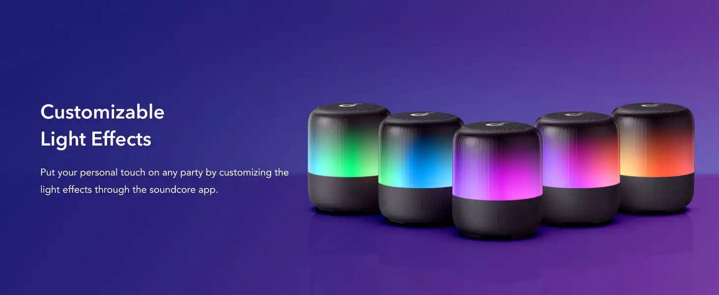 اسپیکر بلوتوثی انکر Anker Soundcore GLOW Mini A3136