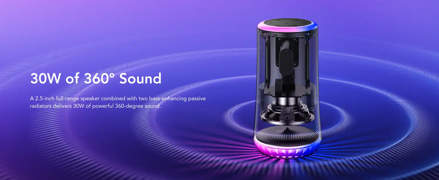 اسپیکر بلوتوثی انکر Anker Soundcore Glow Speaker A3166