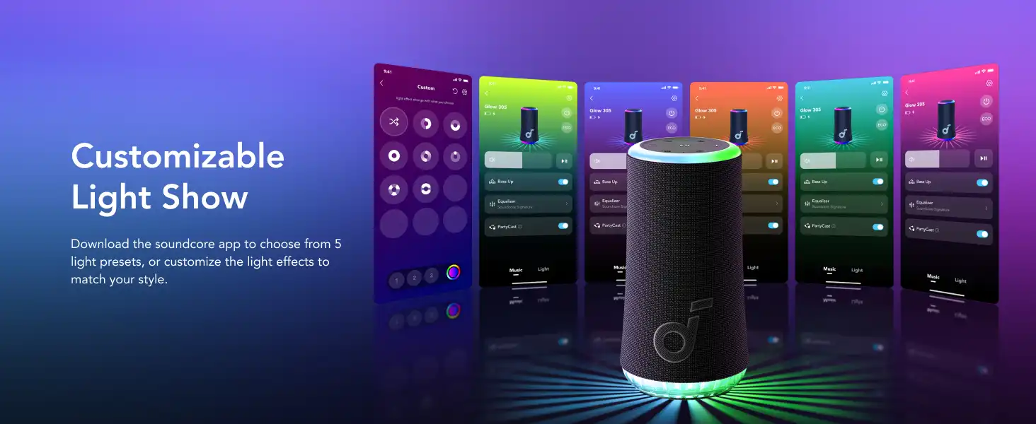 اسپیکر بلوتوثی انکر Anker Soundcore Glow Speaker A3166