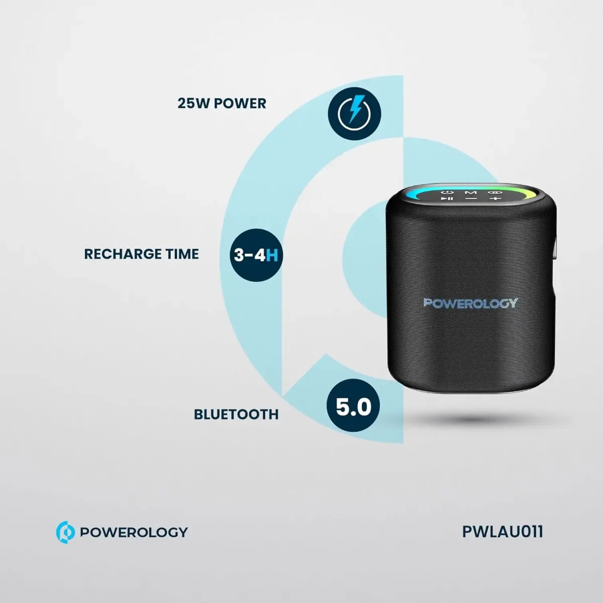 اسپیکر پاورولوژوی Powerology Portable Loud Speaker PW011 - Image 4