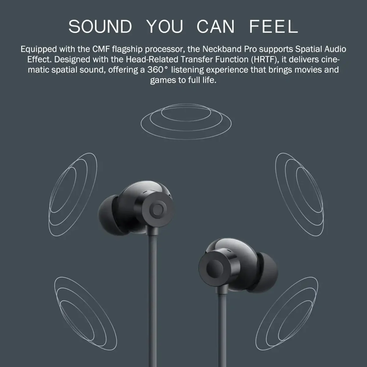 هدفون گردنی سی ام اف CMF Neckband Pro Bluetooth Headphones - Image 3
