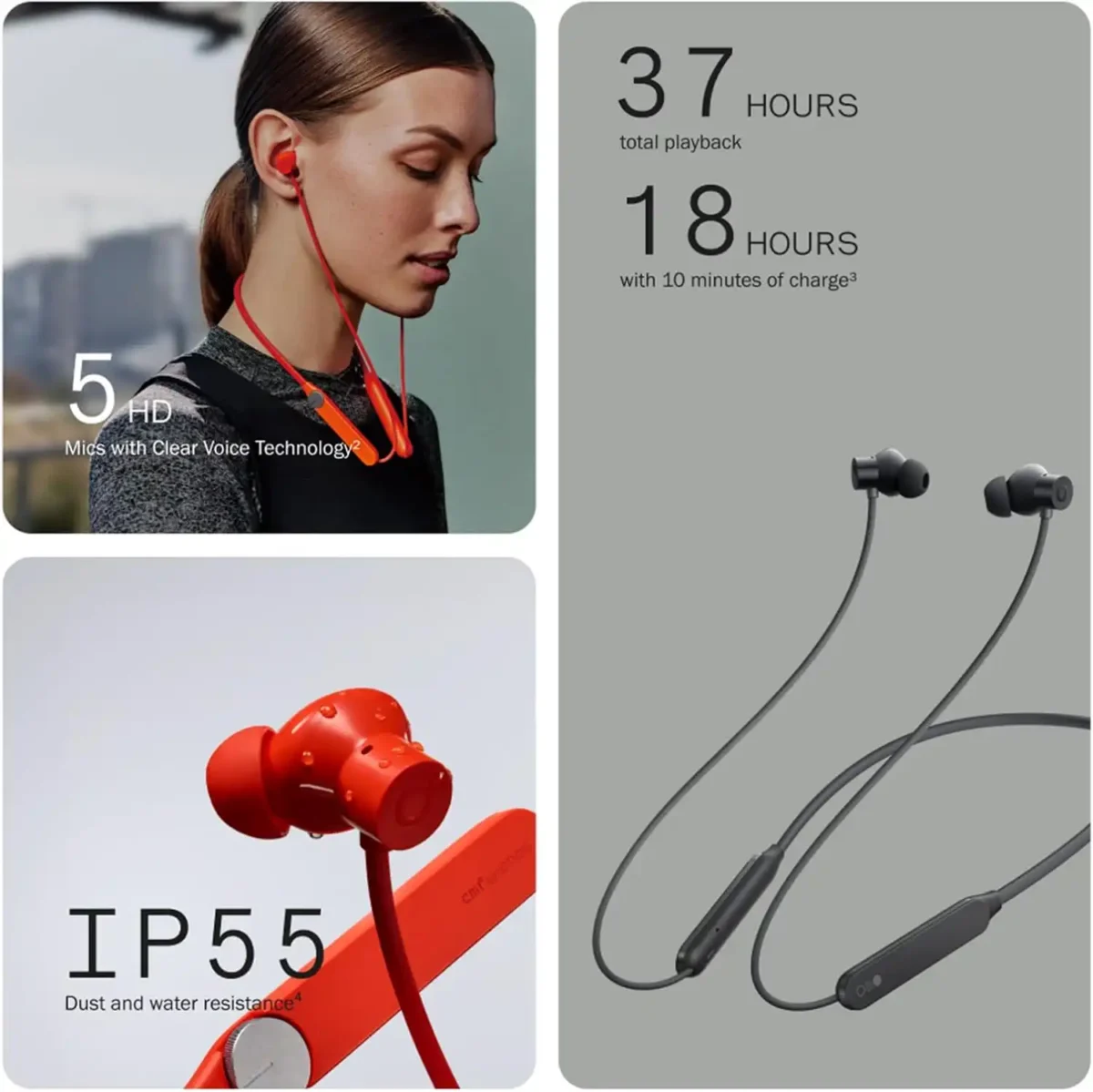 هدفون گردنی سی ام اف CMF Neckband Pro Bluetooth Headphones - Image 4