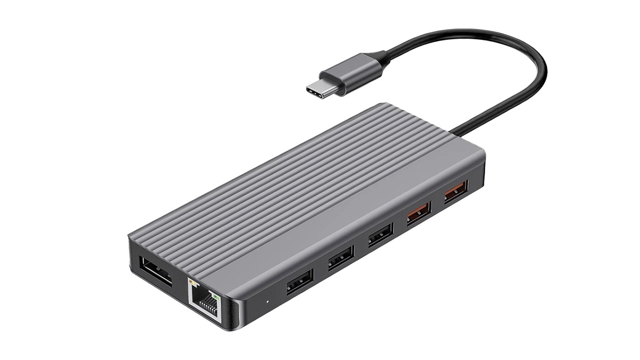 هاب دیتا 12 پورت پاورولوژی Powerology 12-In-1 USB-C HUB P121HBCGY 1 هاب دیتا 12 پورت پاورولوژی Powerology 12-In-1 USB-C HUB P121HBCGY