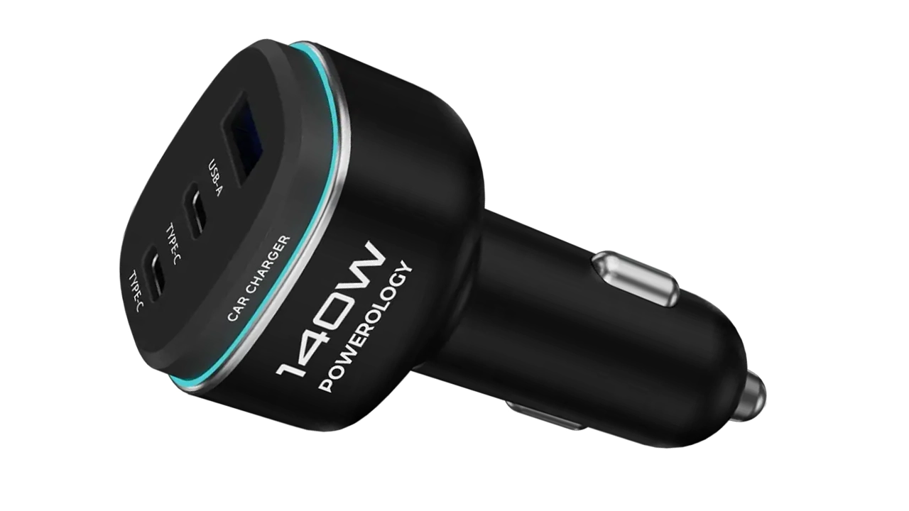 شارژر فندکی پاورولوژی Powerology 140W Car Charger PCCSR025 1 شارژر فندکی پاورولوژی Powerology 140W Car Charger PCCSR025