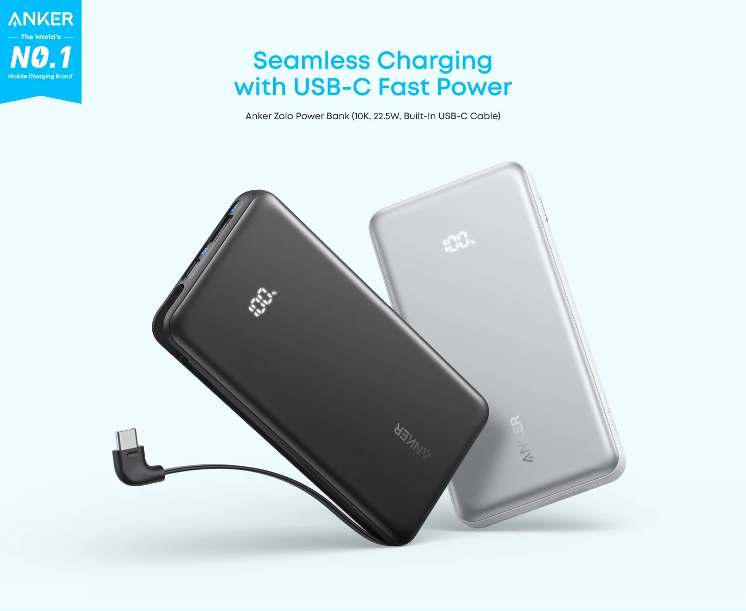 پاوربانک 10000 میلی آمپر انکر Anker Power Bank 10000mAh A110D 1 پاوربانک 10000 میلی آمپر انکر Anker Power Bank 10000mAh A110D