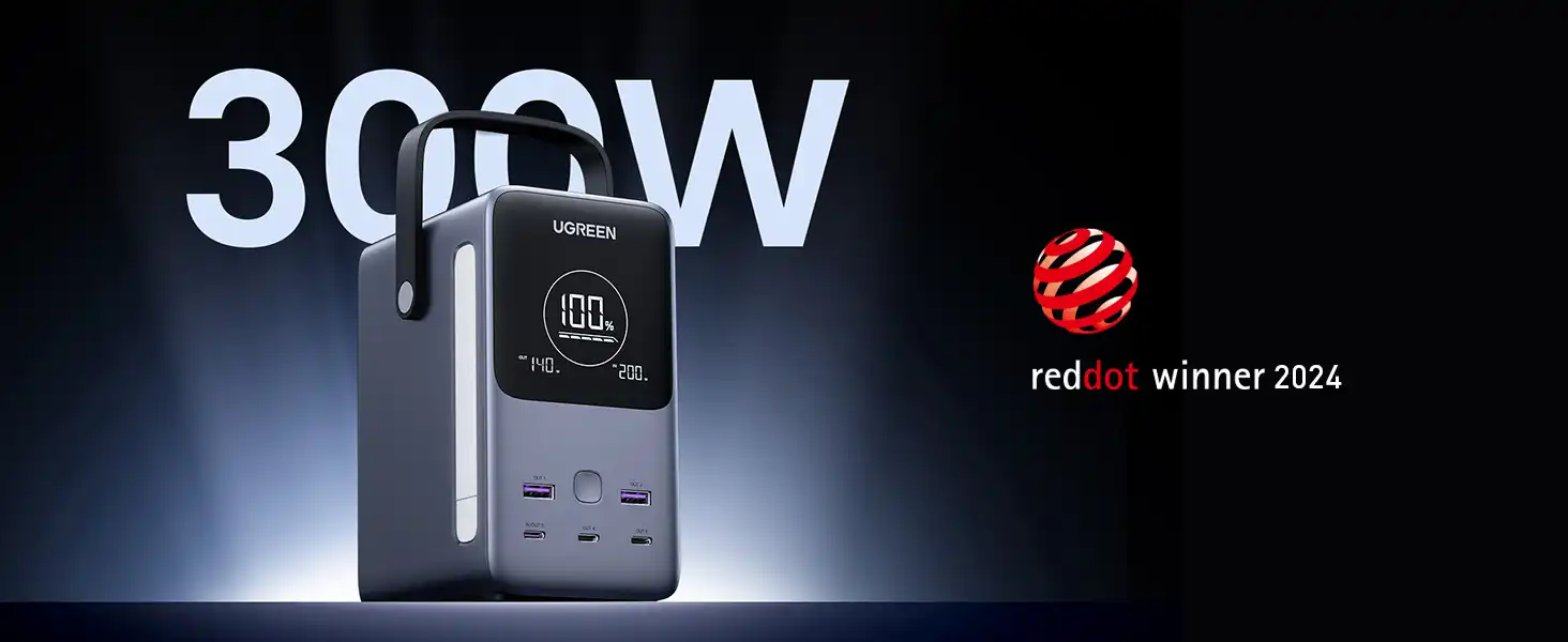 پاوربانک 48000 میلیآمپر یوگرین مدل PB770 1 پاوربانک یوگرین UGREEN 300W 48000mAh Power Bank PB770