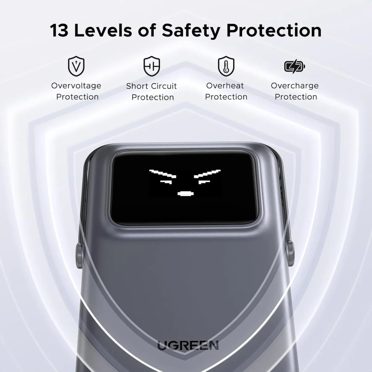 پاوربانک مگ سیف 10000 میلی آمپر یوگرین UGREEN Uno Magnetic Wireless Power Bank 10000mAh PB572 - Image 4