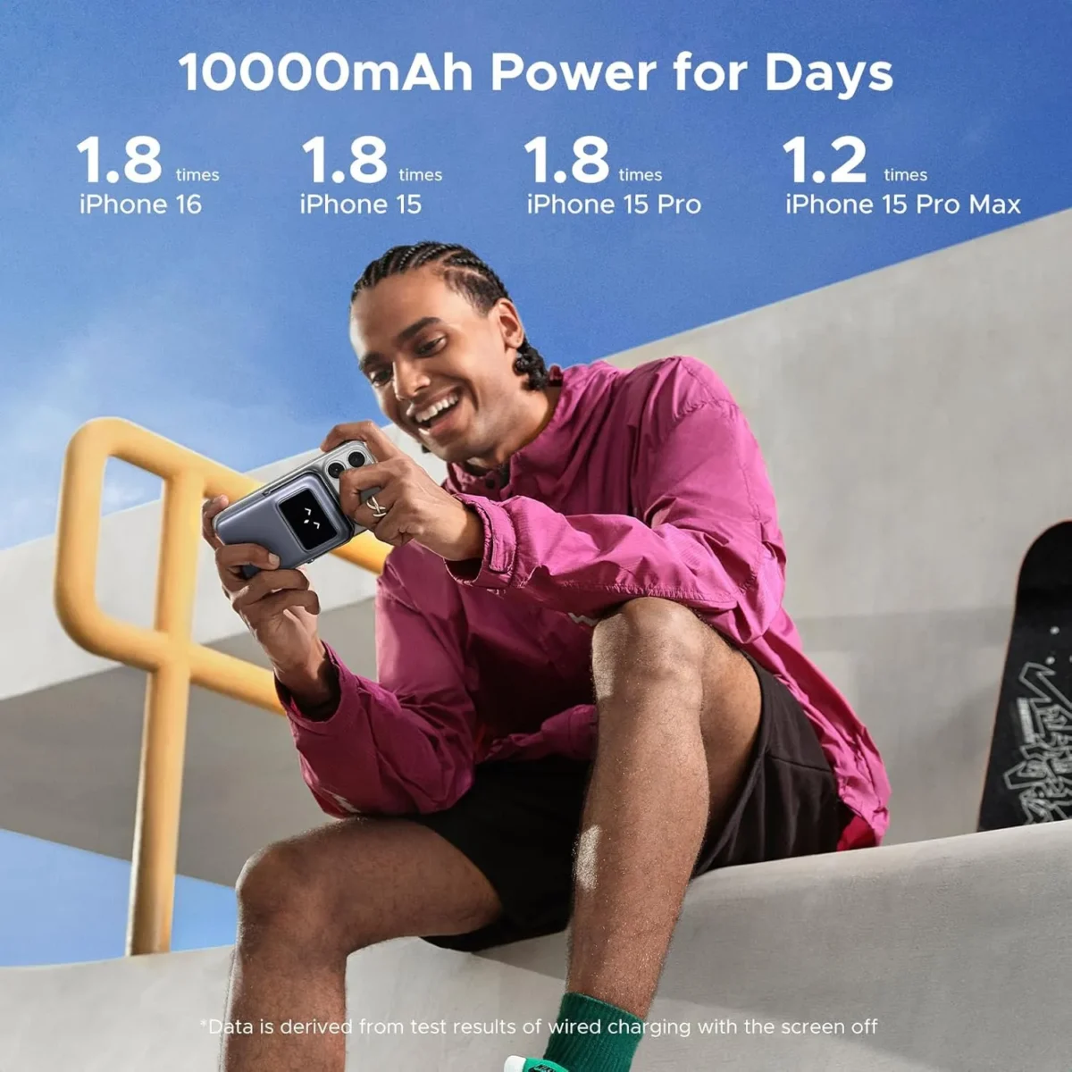پاوربانک مگ سیف 10000 میلی آمپر یوگرین UGREEN Uno Magnetic Wireless Power Bank 10000mAh PB572 - Image 5